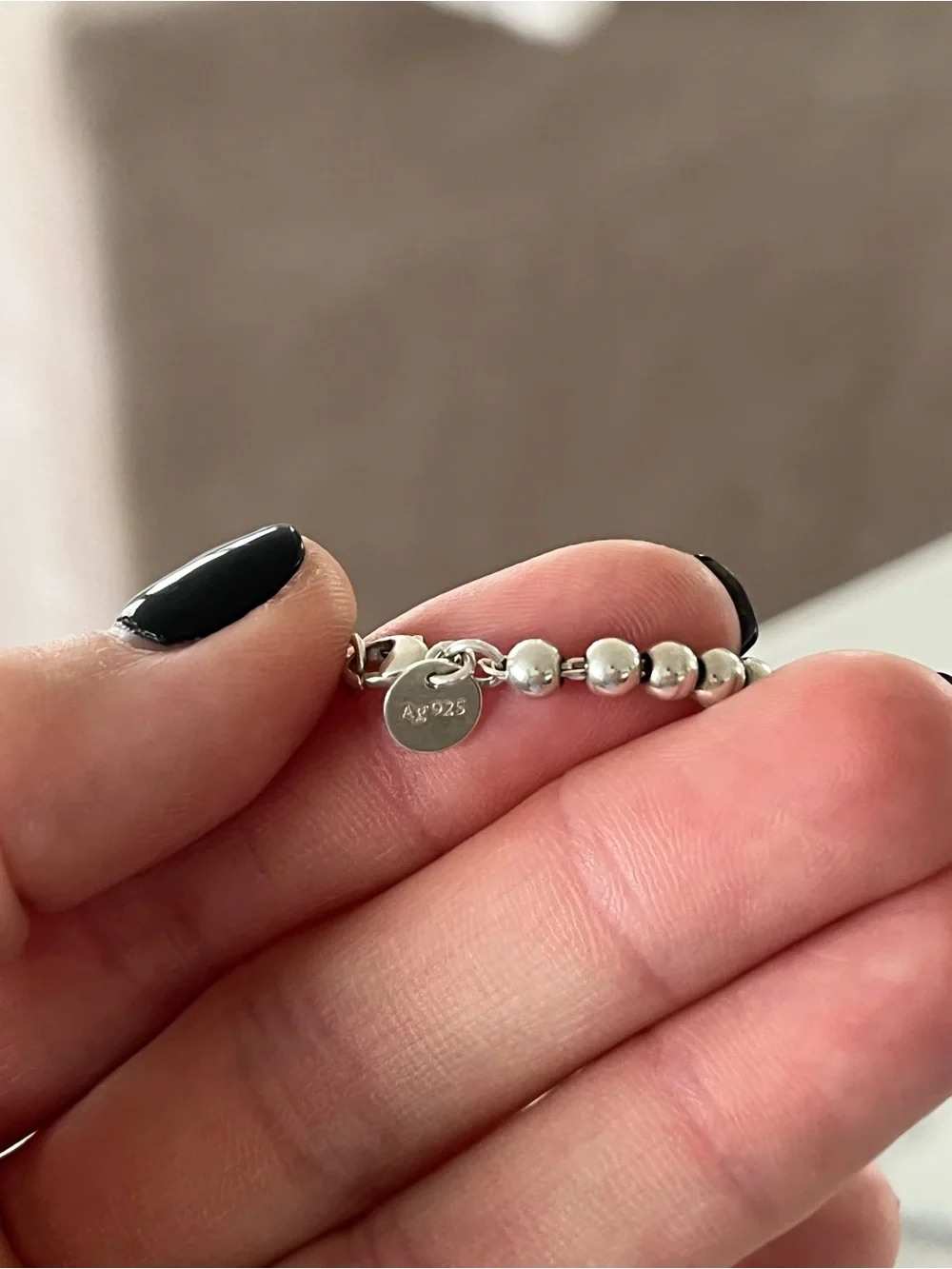 Authentic Tiffany & Co. Return to Tiffany Mini Heart Tag Bead Bracelet XS 6.25”